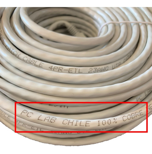 Cable De Red Lan Utp Cat6 Rj45 100% Cobre Pc Lab - 10 Metros