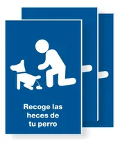 Comprar 3 Piezas Señalamiento Recoge Las Heces De Tu Perro 30x20
