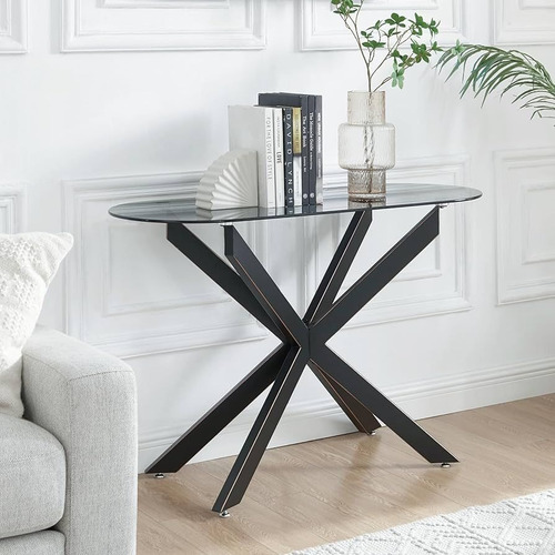 Mesa Consola Kadia Vidrio Templado En Diferentes Acabados