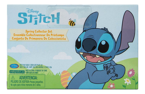 Disney Stitch 3 Figuras De Colección Edición Primavera