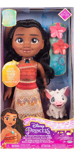 Muñeca Musical Moana Y Pua Disney Princess Original