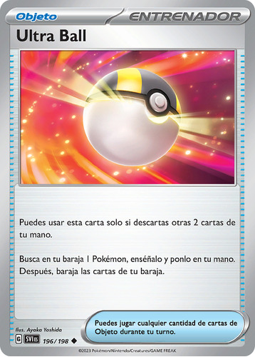 Ultra Ball Carta Pokémon Original Y Nueva 