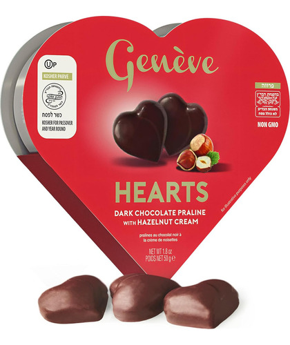 Trufas De Chocolate En Forma De Corazón Geneve En Caja De Co