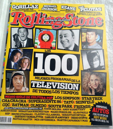 Rolling Stone 86 Gorillaz Keane Hot Rods 100 Programas De Tv