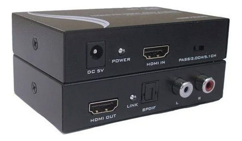 Extrator De Áudio Hdmi Com Audio Digital E Analogic
