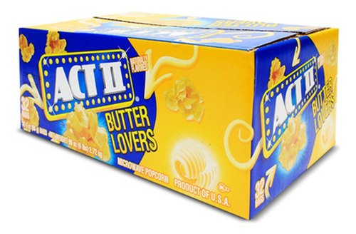 Act Ii Palomitas De Maíz 32 Pk/85 G Sabor Mantequilla