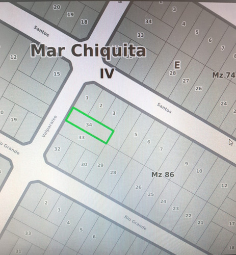 Lote Baldio -santa Clara Del Mar , A Dos Cuadras Del Mar