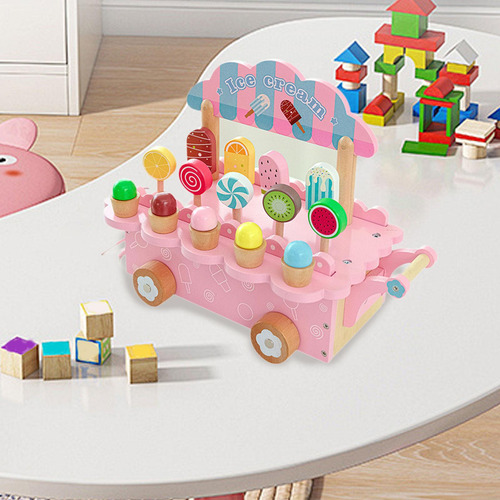 Juego De Helado De Madera, Juguetes Educativos De