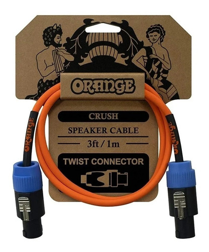 Cable Speakon Orange Crush 1m Para Parlantes Ca-039 Original