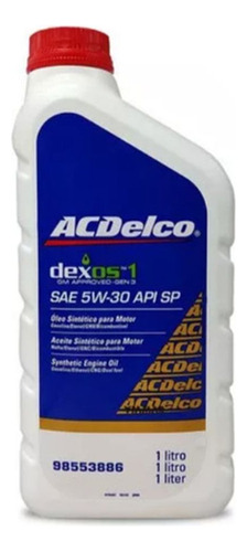 Óleo Sintético Motor Sae 5w30 Api Sp Dexos1 Gen3 Acdelco 985