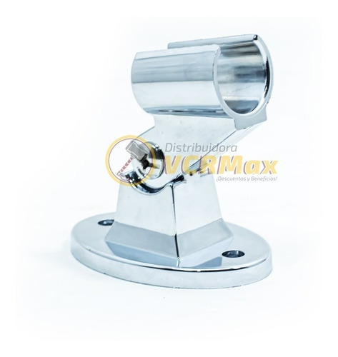 Imagen 3 de 10 de Soporte Para Ducha Manual Orientable Abs Cromado Universal
