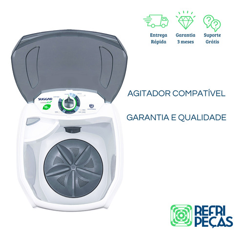 Batedor Agitador Tanquinho Suggar Lavamax Eco 10kg E 13kg