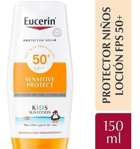 Eucerin Sun Fps50 Loción Kids Protector Solar Niños +12meses