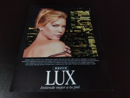 (pf542) Publicidad Lux * Valeria Mazza