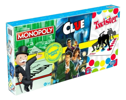 Monopoly Clue Twister 3 En 1 E9495