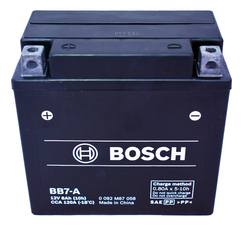 Bateria De Gel Moto Bosch Agm Tipo Yb7a Bosch 0092m67058