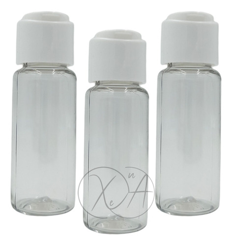 Envases Mini Botellas Chica 20 Ml Pet Con Tapa Flip Top X 25