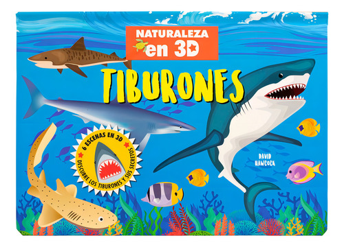 Tiburones Naturaleza En 3d Pop Up David Hawcock Tapa Dura Edición 1 Español 2023 Editorial Silver Dolphin Infantil