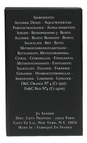 Perfume Jil Sander #4 Eau De Parfum, 50 Ml, Para Mujer
