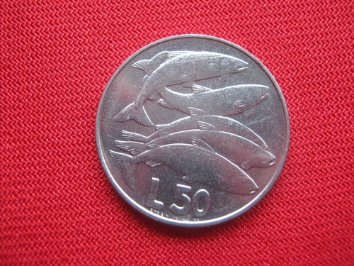 San Marino 50 Lira 1975 Peces 