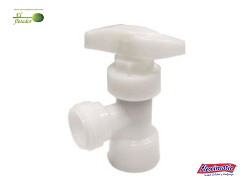 Llave Angular De 1/2 X 1/2 PuLG, Resina Acetal. Fleximatic 