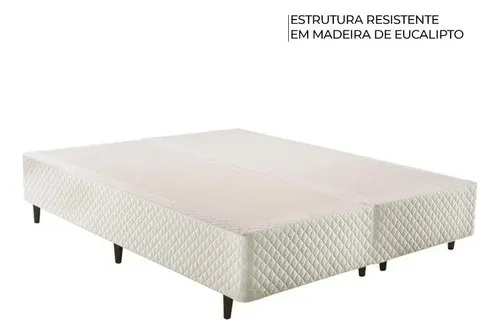 Cama Box Queen Molas Maxspring Herval Leeds, 69x158x198 Cm