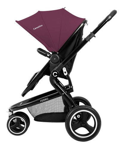 Coche Ferro 3 En 1 Carestino Jogger Mora + Accesorios