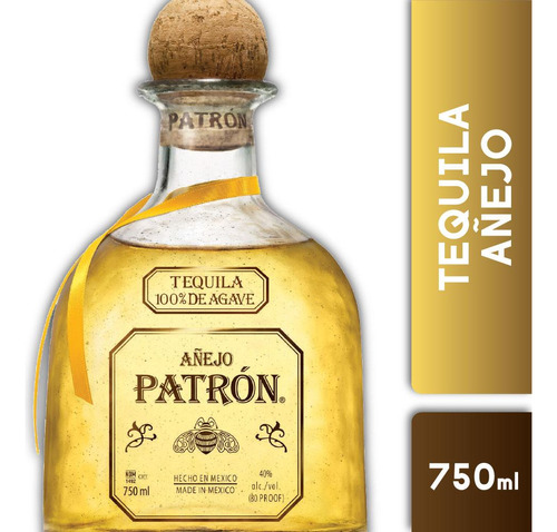 Tequila Patron Añejo 750cc 1 Unidad