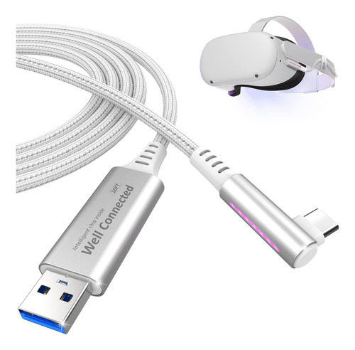 6amgame Cable De Enlace De 16 Pies Compatible Con Oculus/met