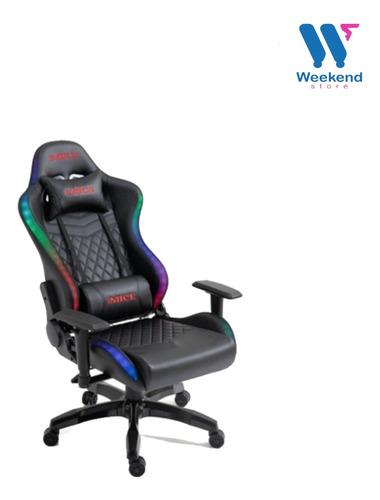 Silla Gamer Profesional Imice Retroiluminada Rgb + Control