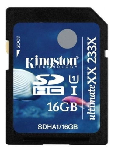 Memoria Sd Hc 16gb Kingston 233x 60mb/s R Sdha1/16gb