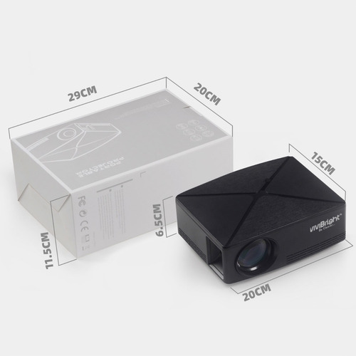 Imagen 7 de 8 de Proyector Led Portátil Smart Android Full Hd Multipuertos Miniteclado Incluido