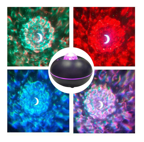 Galaxy Proyector Luz Nocturna App Control Led Negro