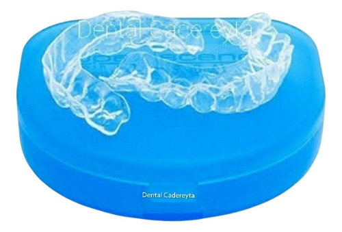 Caja Ultradelgada Para Los Guardas Dentales Ortodoncia Color Azul