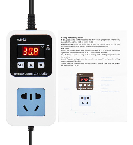 Controlador De Temperatura Inteligente 10a 1500w Com Sensor