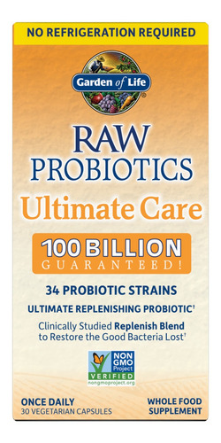 Probióticos Garden Of Life - Raw Probiotics Ultimate Care 