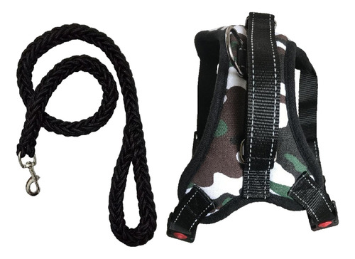 Arnés Para Perros Y Correa Para Perros Collar Ajustable M
