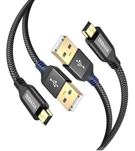 Cable Mini Usb De 6.6 Pies, Akoada, Paquete De 2 Cables...