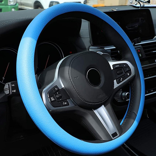 Cubre Volante + Funda Llave Silicona Chevrolet Corsa Azul