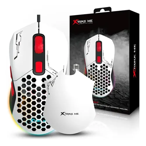 Mouse para jogos Xtrike Me Gm316 RGB com luz LED RGB com cabo USB