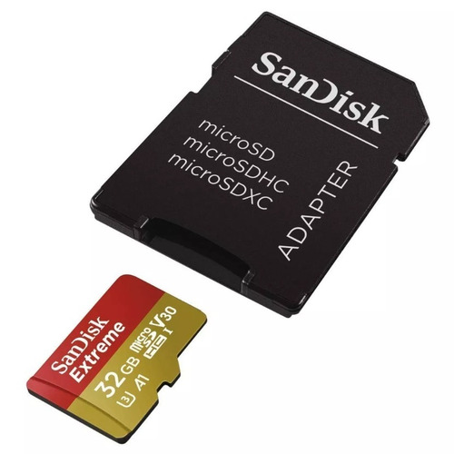 Imagen 2 de 2 de Micro Sd 32gb Hc Sandisk Extreme C10 U3 A1 Gopro Dron 4k