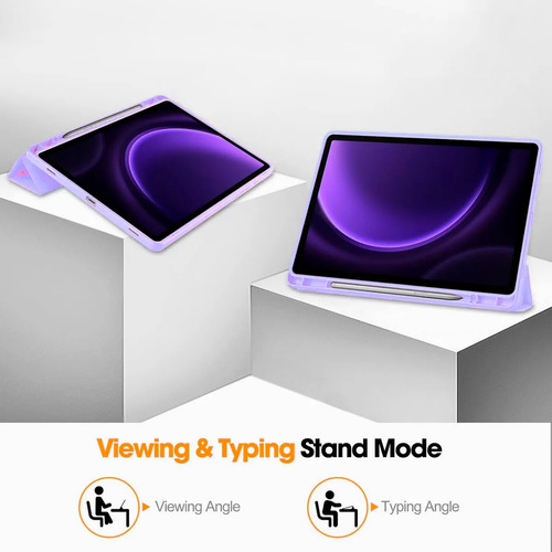 Funda Smart Cover Samsung Tab S10 Plus 12.4 Pulgadas Lila