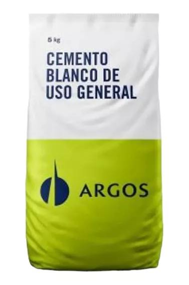  Cemento Blanco 5 Kg Argos - m a $24000