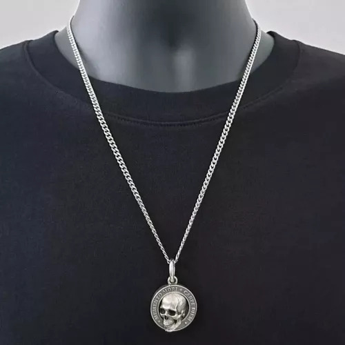 Y1m Collar Super Cool Con Colgante De Calavera