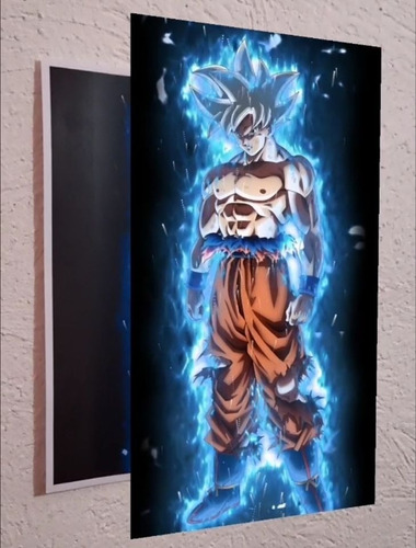 Goku Ultra Instinto Poster, Con Realidad Aumentada | Meses sin intereses