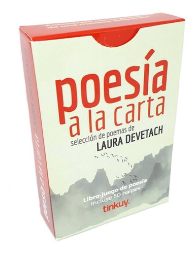 Libro-juego Poesía A La Carta - Laura Devetach (50 Naipes)
