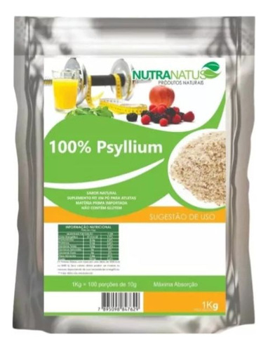 Nutra Natus Psyllium Husk Puro Importado Granulado Premium 1kg 