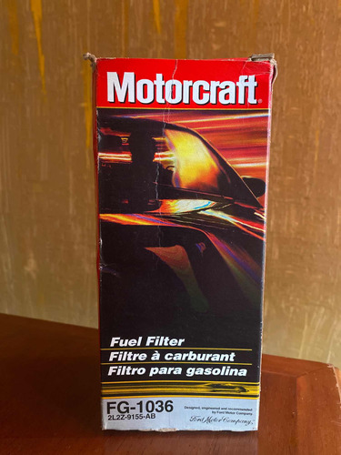Imagen 1 de 3 de Filtro De Gasolina Con Retorno Motorcraft Fg-1036