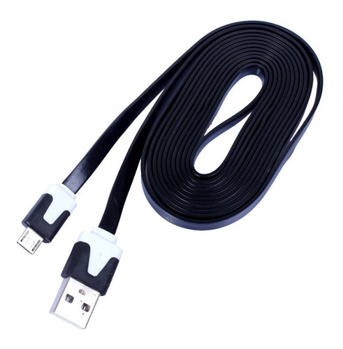 Imagen 2 de 7 de Cable Joystick Ps4 Micro Usb Flat V8 Usb Carga Datos Colores
