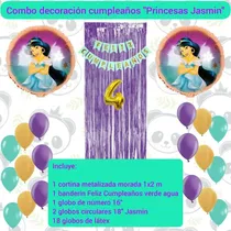 Comprar Combo Decoración Cumpleaños Princesa Jazmín Aladino Globos 